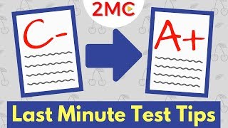 3 Last Minute Test Taking Strategies that WORK  Exam and Test Prep [upl. by Avruch558]