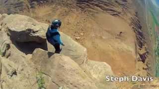 Tandem Base Jump Moab BASE Adventures Parriott Mesa [upl. by Neenaj]