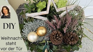 DIY Winterliche Bepflanzung weihnachtlich dekoriert [upl. by Godewyn]