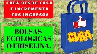 CREA TU PROPIAS BOLSAS ECOLÓGICAS O FRISELINA  PERSONALIZADAS  DESDE CASA [upl. by Vocaay]