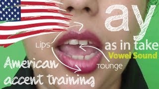 American Accent Training  Part 02  Vowel sound AY  Free English Lesson  ESL [upl. by Micki]