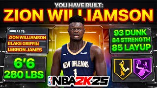 ZION WILLIAMSON BULLY SLASHER BUILD IN NBA 2K25 [upl. by Zenda393]