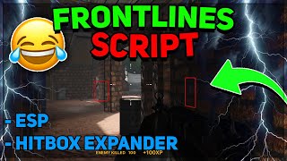 FRONTLINES SCRIPT  HITBOX EXPANDER amp ESP  PASTEBIN [upl. by Phi]