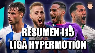 ACTUALIDAD LIGA HYPERMOTION  JORNADA 15 [upl. by Serdna]