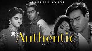 90s Authentic Love  Evergreen Songs  Kumar Sanu Anuradha Paudwal  Salman Khan Ajay Devgn [upl. by Assirrac]