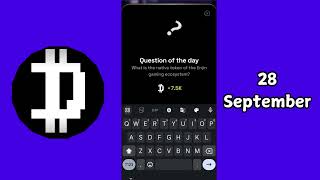 Dropee Question of the Day 28 September  What is the native token of the Enjin gaming ecosystem [upl. by Dazhahs574]