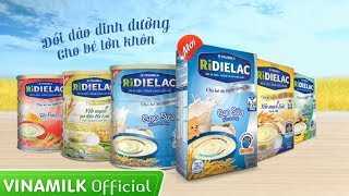 Quảng cáo Vinamilk  Bột ăn dặm RiDIELAC 4 gói  4 vị mặn [upl. by Cruz499]