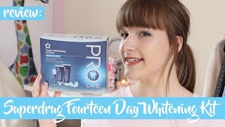 Superdrug Pro Care Fourteen Day Whitening Kit Review  Jess Louise [upl. by Lechner]