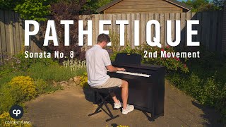 Beethoven  PATHETIQUE Sonata 2nd Movement  Piano Garden Performance [upl. by Geoffry407]