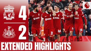 Reds Dominate on New Years Day Liverpool 42 Newcastle  Extended Highlights [upl. by Nyrehtak]