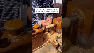 skilled woodturner working on a lathe he built himself craft woodcraft diy woodturning turning [upl. by Suidualc]