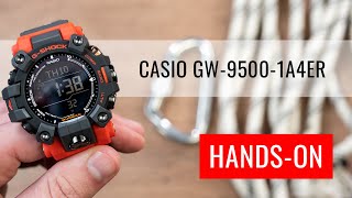 HANDSON Casio GShock Mudman GW95001A4ER Carbon Core Guard [upl. by Yesak275]