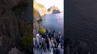 Climbed the limestones to peek at the wonderful sea view from the Matinloc Shrine El Nido Palawan [upl. by Almira190]