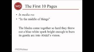 Your Novels First Pages Learn How Make an Excellent Initial Impression  Writers Digest Tutorials [upl. by Randee]