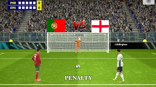 Portugal vs England Penalty Shootout 🔥 Jude Bellingham vs Cristiano Ronaldo 🥰 [upl. by Hallsy]