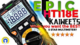 ALL NEW KAIWEETS HT118E CHEAPO Multimeter Review amp Teardown [upl. by Monsour]