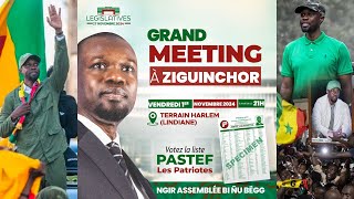 🛑 DIRECT  ZIGUINCHOR  Urgent 🚨 GRAND MEETING DE OUSMANE SONKO AU TERRAIN HARLEM LINDIANE [upl. by Lessig271]