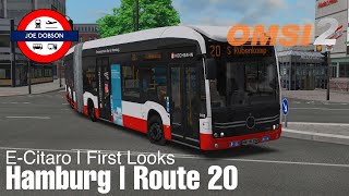 OMSI 2  NEW ROUTE  Hamburg  Route 20  MercedesBenz ECitaro [upl. by Marucci]