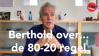 Berthold Gunster over de 8020 regel  Omdenken [upl. by Simara]