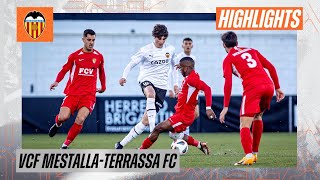 VCF MESTALLA 11 TERRASSA FC  RESUMEN DEL PARTIDO Y DECLARACIONES DE MIGUEL ÁNGEL ANGULO [upl. by Celestia308]