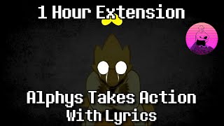 Alphys Takes Action With Lyrics One Hour  Undertale [upl. by Starlene]