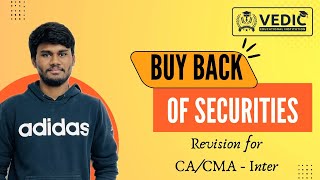 Buy Back of securities Revision  CACMA  Inter  SepDec  2024 caintermediate cmainter [upl. by Maleki]