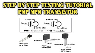 PNP NPN Transistor Testing Tutorial  How to Test PNP NPN Transistor using Analog Multimeter [upl. by Harifaz]