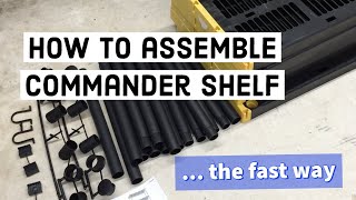 Commander Plastic Shelf Assembly How to setup quickly [upl. by Sucul]