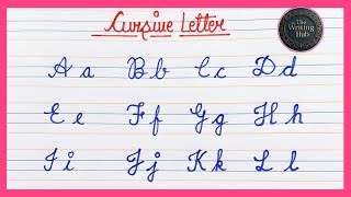 Cursive writing a to z  Cursive abcd Cursive writing abcd  Small letters Cursive handwriting [upl. by Yelrebmyk]