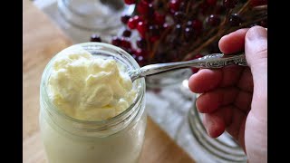 HOMEMADE YOGURT with Whole Milk Thick and Creamy [upl. by Ydnys]