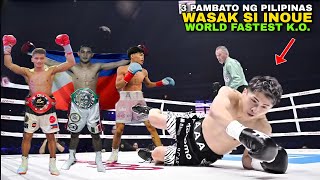 Ang PagBAGSAK ni NAOYA INOUE sa Kamay ng 3 PINOY Wasak ang MONSTER [upl. by An]