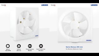 Luminous Vento Deluxe 250 mm Exhaust Fan White  10 inch  Unboxing [upl. by Aneeled]