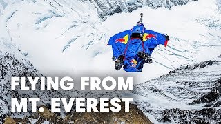 World Record BASE Jump from Mt Everest [upl. by Zipnick]