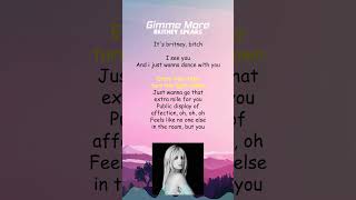 Britney Spears  Gimme More Lyrics shorts [upl. by Wennerholn]