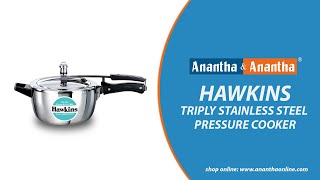 Hawkins Triply Stainless Steel Pressure Cooker [upl. by Arnuad]