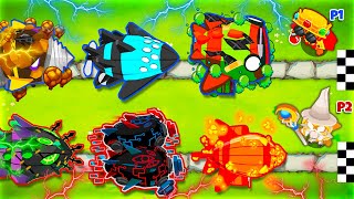 1v1 ONLY 1 Tower vs ALL BOSSES Challenge in BTD6 [upl. by Hsirrap]