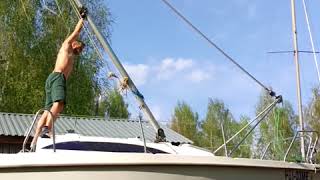 Sasanka660 Singlehanded mast raising [upl. by Calli]