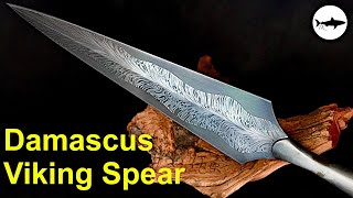 Forging a Damascus Viking Spear [upl. by Ammamaria745]