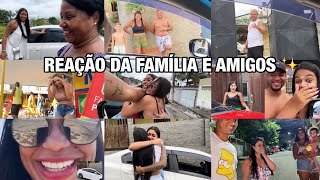 REAÇÃO DA MINHA FAMÍLIA E AMIGOS COM NOSSO NOVO CARRO 🥹❤️ [upl. by Dnomed]