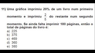 QUESTÃƒO SHOW PORCENTAGEM CONCURSO PULICO IBFC  SEDUC MT [upl. by Binny]