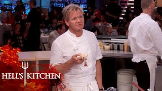 Chef Almost Serves Chef James Pregnant Wife RAW CHICKEN  Hells Kitchen [upl. by Goody]