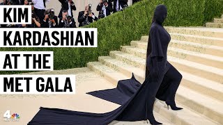 See Kim Kardashians All Black Met Gala Look [upl. by Bernelle]