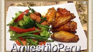 Horneando unas Alitas de Pollo de forma tradicionalPerump4 [upl. by Anecusa]