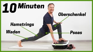 10 Min Vibrationsplatte Übungen Beine ALLE Muskeln trainieren Vibrationsplatte Donnerberg [upl. by Stinky275]