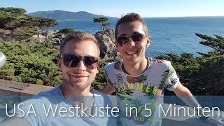 USA Westküste in 5 Minuten  Reiseführer  Der beste Roadtrip [upl. by Laverna]