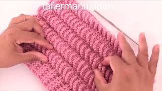 Este Gorro es un Tejido Diferente A CRochet o hacer una bufanda una Manta [upl. by Faustena]