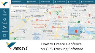 How to set Geofence on GPS Tracking Software  Dealer Tutorial  Get Geofence Alerts  VAMOSYS [upl. by Anaujnas]