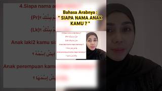 BAHASA ARABNYA quot SIAPA NAMA ANAK KAMU ⁉️ quot [upl. by Neumark]