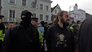 Scuffles break out Lewes Boxing Day Hunt 2023  7 Arrested [upl. by Johst179]