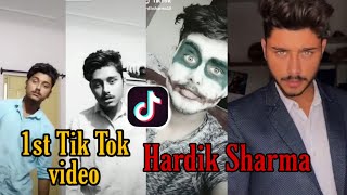 Hardik Sharma 1st Tik Tok Video Old Tik Tok of Hardik Sharma [upl. by Ahsatal]